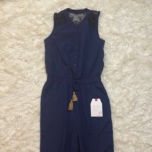 🦋NWT • KIDS JAPNA JUMPER • NAVY BLUE WITH FLOWERED DETAILED MESH • SIZE 12🦋